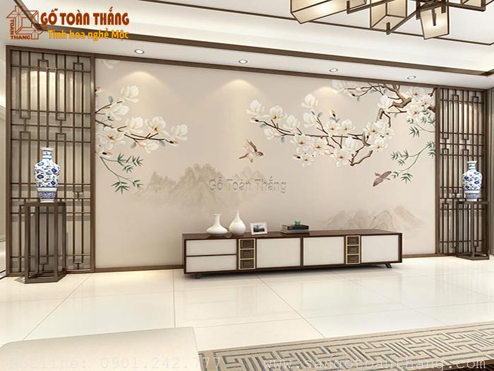 Giấy dán tường quận 8 - Phong cách Indochine 11