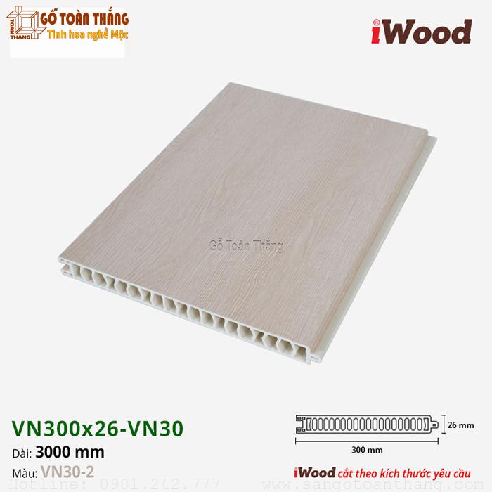Vách ngăn nhựa 2 mặt Iwood VNx300x26-VN30 trắng 1 Vách ngăn nhựa 2 mặt Iwood VNx300x26-VN30 trắng