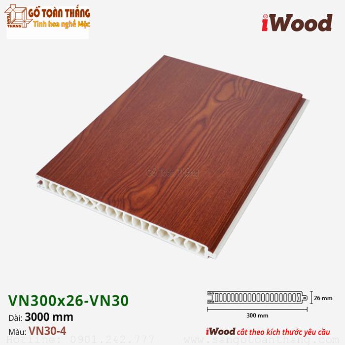 Vách ngăn nhựa 2 mặt Iwood VNx300x26-VN30 Căm xe 1 Vách ngăn nhựa 2 mặt Iwood VNx300x26-VN30 Căm xe