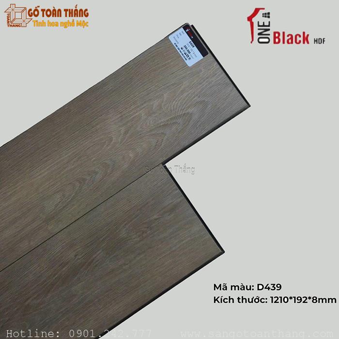 Sàn gỗ One Black cốt đen 8mm D439 1 Sàn gỗ One Black cốt đen 8mm D439