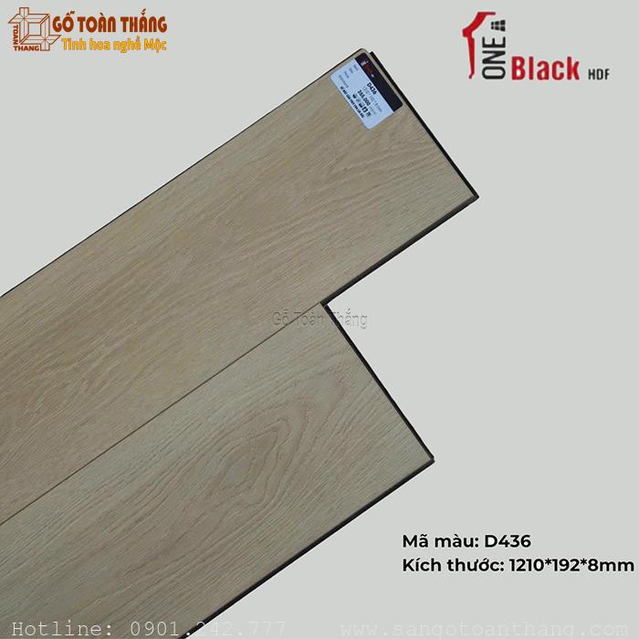Sàn gỗ One Black cốt đen 8mm D436 1 Sàn gỗ One Black cốt đen 8mm D436