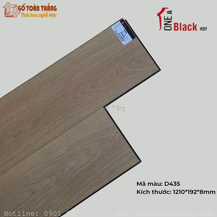 Sàn gỗ One Black cốt đen 8mm D435 1 Sàn gỗ One Black cốt đen 8mm D435
