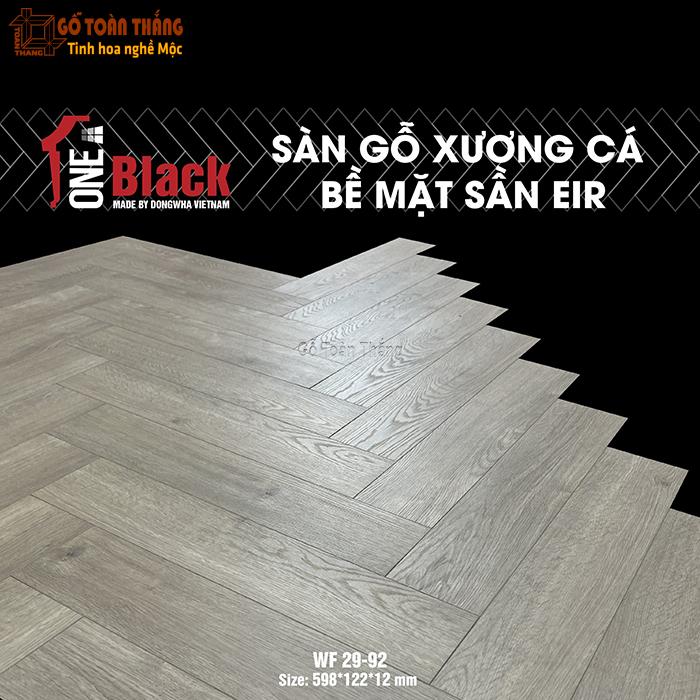 Sàn gỗ One Black xương cá cốt đen 12mm WF 29-92 1 Sàn gỗ One Black xương cá cốt đen 12mm WF 29-92