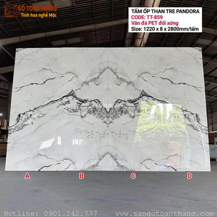 Tấm ốp than tre vân đá đối xứng 8mm Kosmos TT-859 1 Tấm ốp than tre vân đá đối xứng 8mm Kosmos TT-859
