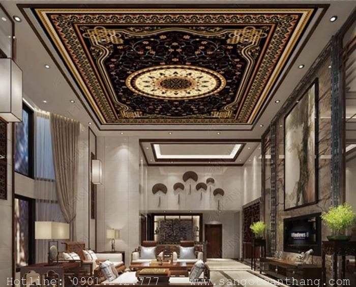 68+ Mẫu tranh dán trần nhà 3D mới, dễ thi công năm 2026 43