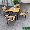 Bộ bàn ghế gỗ nhựa ngoài trời HW BV-02 Wood