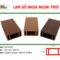 Thanh lam gỗ nhựa Hwood HW90R45