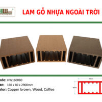 Thanh lam gỗ nhựa Hwood HW160R80