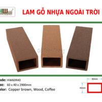 Thanh lam gỗ nhựa Hwood HW60R40