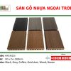 Sàn gỗ nhựa ngoài trời lỗ chữ H Hwood HW145Z25