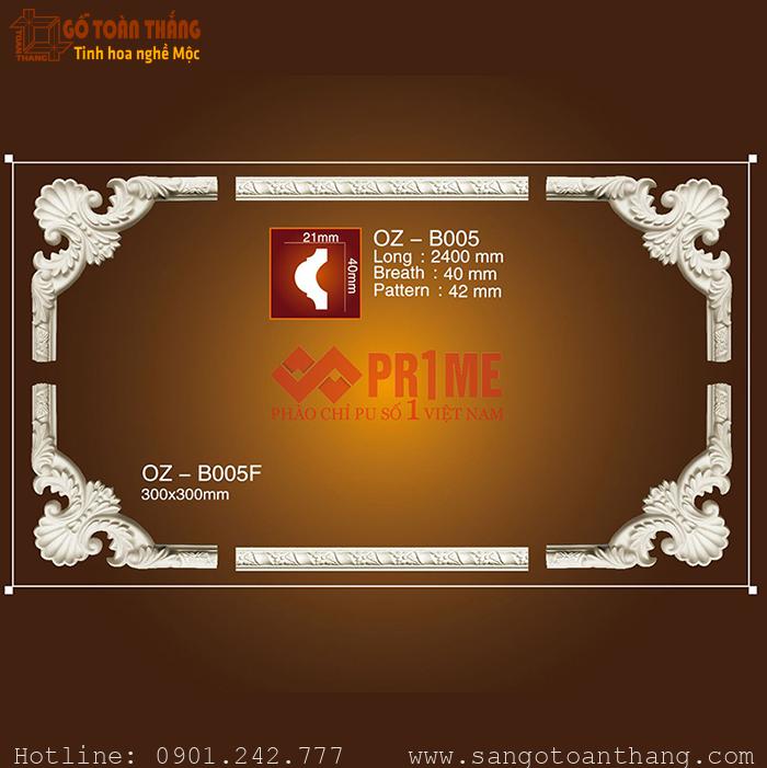 Bộ hoa văn trang trí PU - OZ-B005F 1 Bộ hoa văn trang trí PU - OZ-B005F