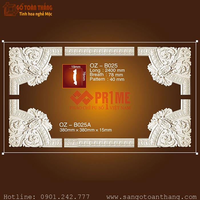 Bộ hoa văn trang trí PU - OZ-B025 1 Bộ hoa văn trang trí PU - OZ-B025