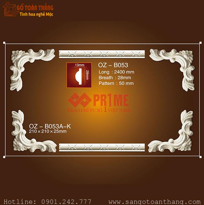 Bộ hoa văn trang trí PU - OZ-B053A 1 Bộ hoa văn trang trí PU - OZ-B053A