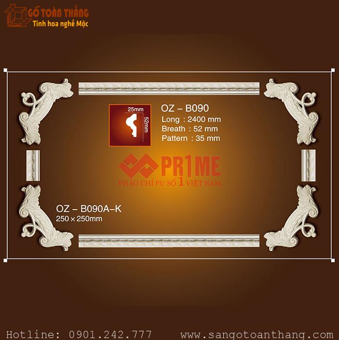 Bộ hoa văn trang trí PU - OZ-D090 1 Bộ hoa văn trang trí PU - OZ-D090