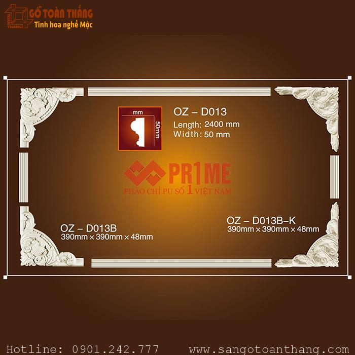 Bộ hoa văn trang trí PU - OZ-D013B 1 Bộ hoa văn trang trí PU - OZ-D013B