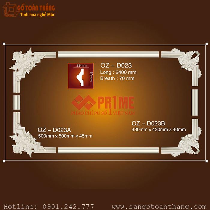 Bộ hoa văn trang trí PU - OZ-D023 1 Bộ hoa văn trang trí PU - OZ-D023