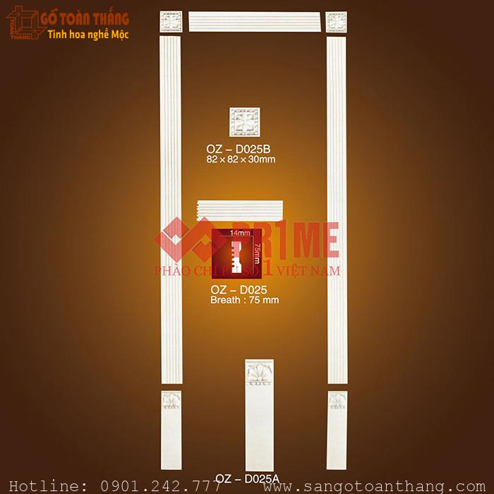 Bộ hoa văn trang trí cửa PU - OZ-D025 1 Bộ hoa văn trang trí cửa PU - OZ-D025