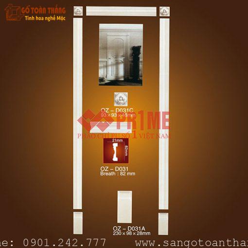 Bộ hoa văn trang trí cửa PU - OZ-D031
