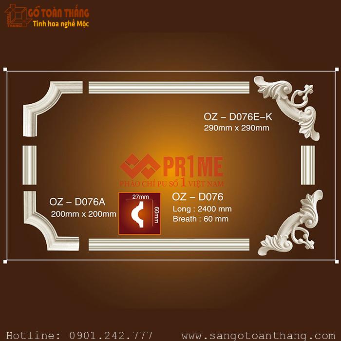 Bộ hoa văn trang trí PU - OZ-D076 1 Bộ hoa văn trang trí PU - OZ-D076