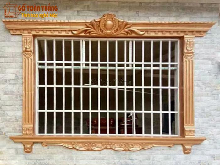 48+ Mẫu phào chỉ cửa sổ đẹp - "Đôi mắt" của ngôi nhà 2 Phào chỉ cửa sổ phong cách hoàng gia