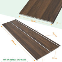 Mặt bậc cầu thang nhựa giả gỗ Glotex MB-02 3