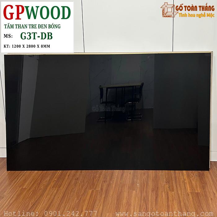 Tấm than tre đen bóng 8mm GPwood G3T-DB 1 Tấm than tre đen bóng 8mm GPwood G3T-DB