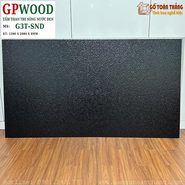 Tấm than tre sóng nước đen 8mm GPwood G3T-SND 1 Tấm than tre sóng nước đen 8mm GPwood G3T-SND