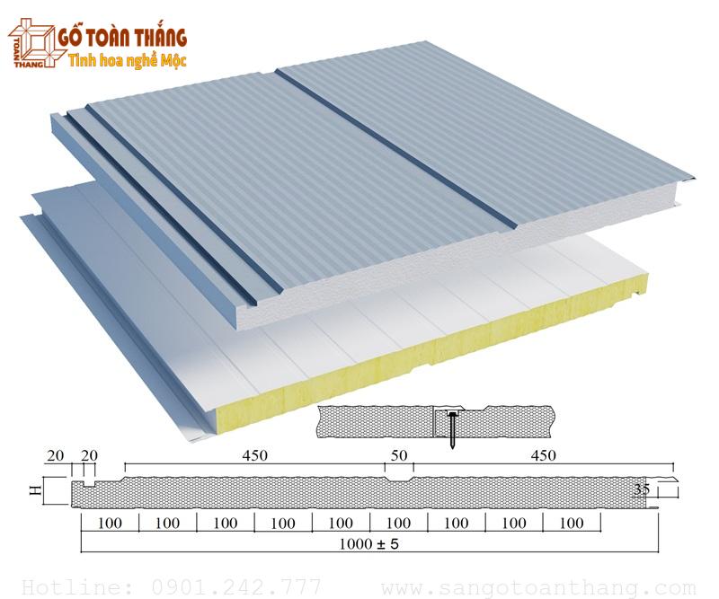 Cấu tạo Tấm Panel cách nhiệt Galawood