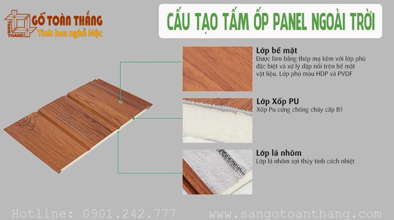 Cấu tạo Tấm Panel ốp tường ngoài trời Cấu tạo Tấm Panel ốp tường ngoài trời