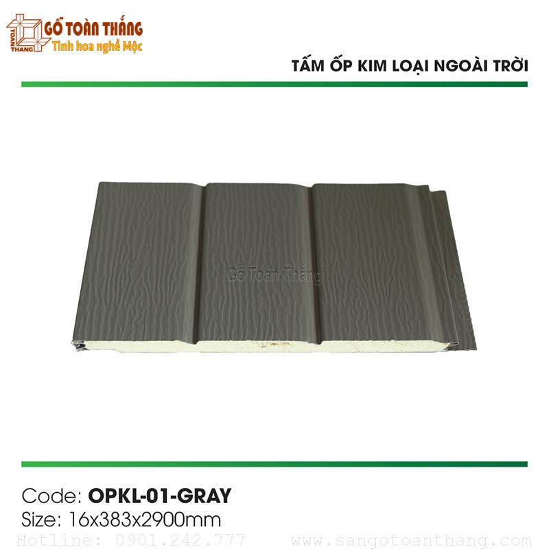 Tấm Panel NC Meta Siding vân gỗ OPKL-01-Gray 1 Tấm Panel NC Meta Siding vân gỗ OPKL-01-Gray