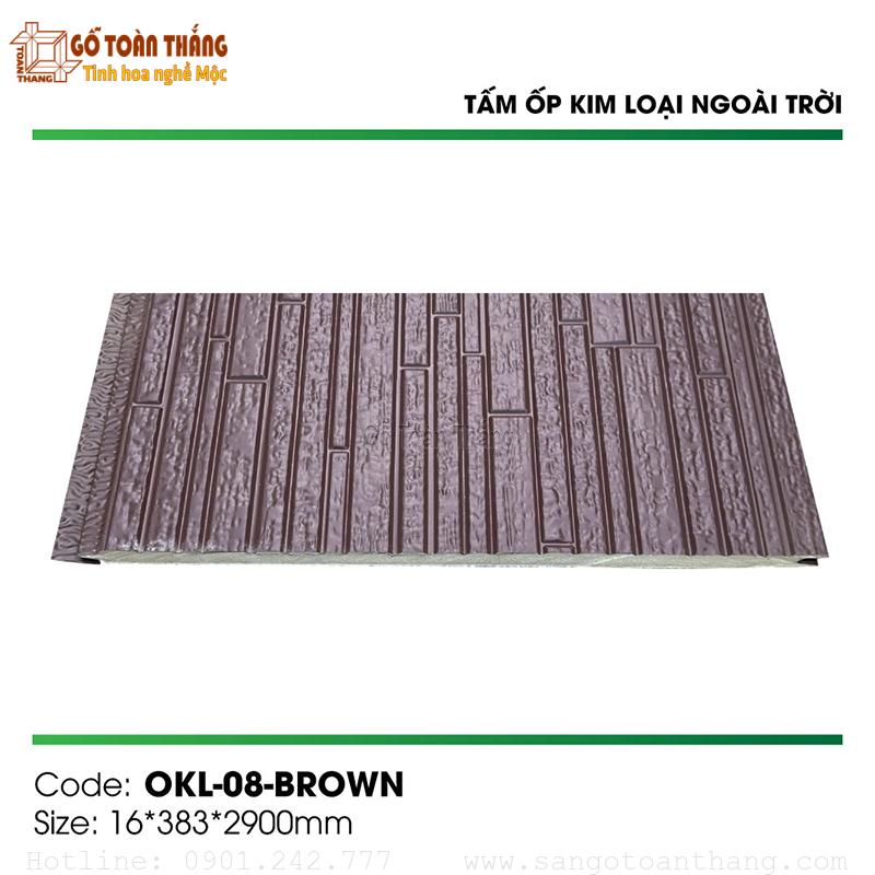 Tấm Panel NC Meta Siding OPKL-08-Brown 1 Tấm Panel NC Meta Siding OPKL-08-Brown