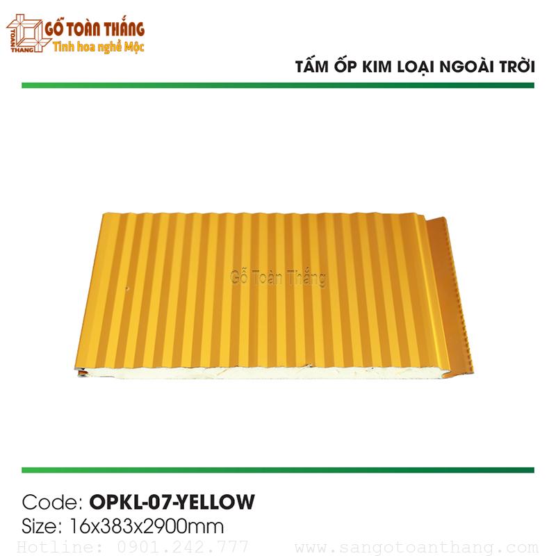 Tấm Panel NC Meta Siding OPKL-07-Yellow 1 Tấm Panel NC Meta Siding OPKL-07-Yellow