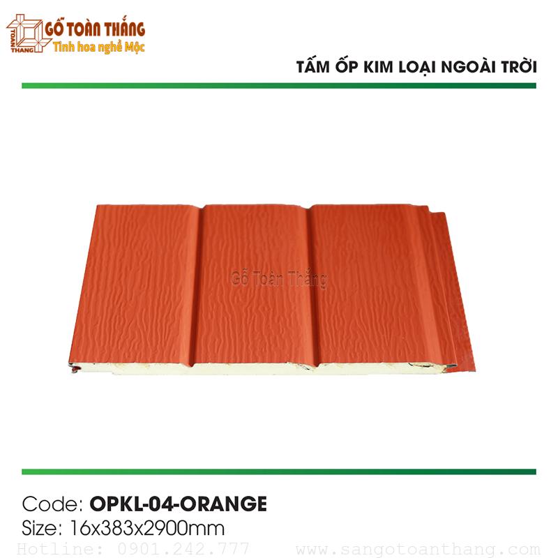 Tấm Panel NC Meta Siding vân gỗ OPKL-04-Orange 1 Tấm Panel NC Meta Siding vân gỗ OPKL-04-Orange