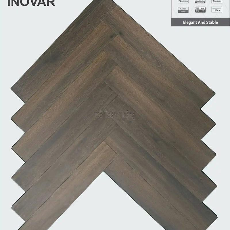 Sàn gỗ INOVAR 12mm xương cá KBM4223