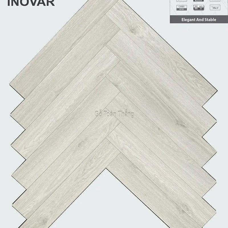 Sàn gỗ INOVAR 12mm xương cá KBM4625