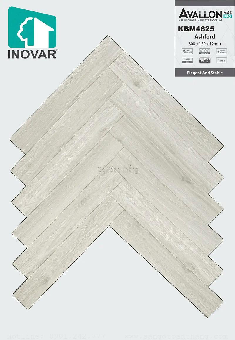 Sàn gỗ INOVAR 12mm xương cá KBM4625 1 Sàn gỗ INOVAR 12mm xương cá KBM4625