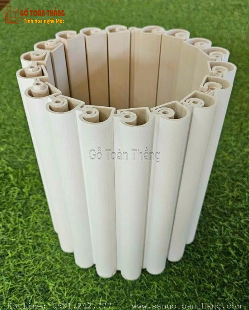 Thi công Tấm lam sóng bán nguyệt uốn cong rất dễ