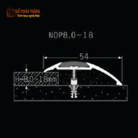 Nẹp nhôm chênh cốt có đế CC-03 5