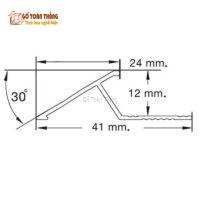 Nẹp nhôm chênh cốt đa năng CC-05 3