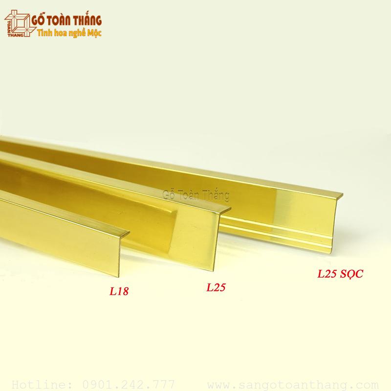 Nẹp đồng chữ L mặt gân 2 Nẹp đồng chữ L mặt gân - Ảnh 2