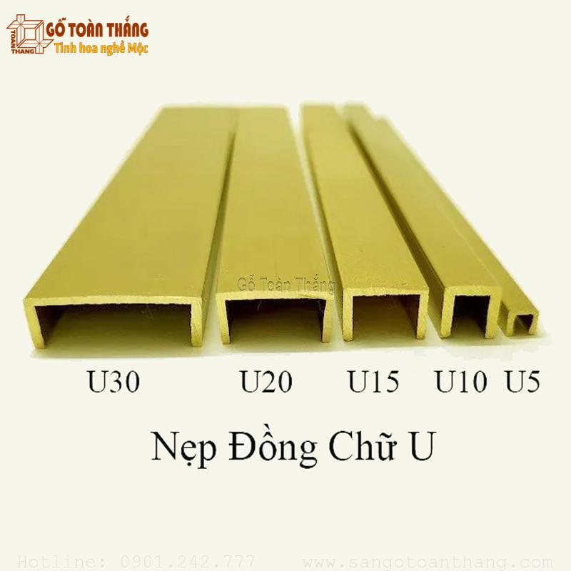Nẹp đồng chữ U 1 Nẹp đồng chữ U