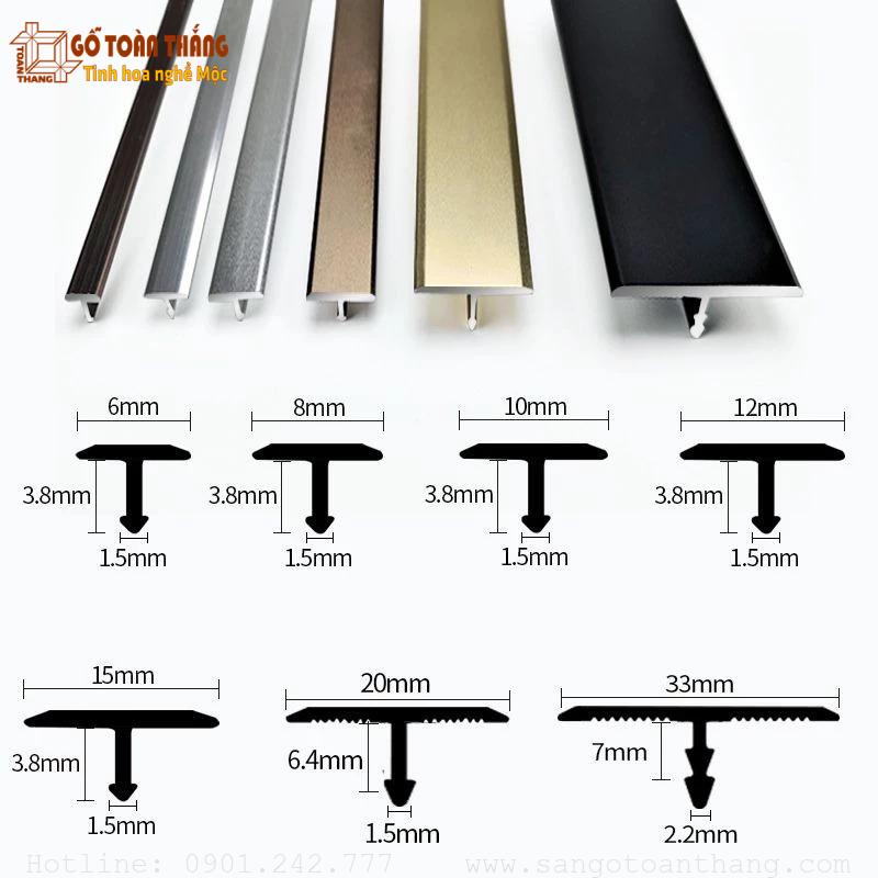 Nẹp nhôm chữ T 2 Nẹp nhôm chữ T - Ảnh 2