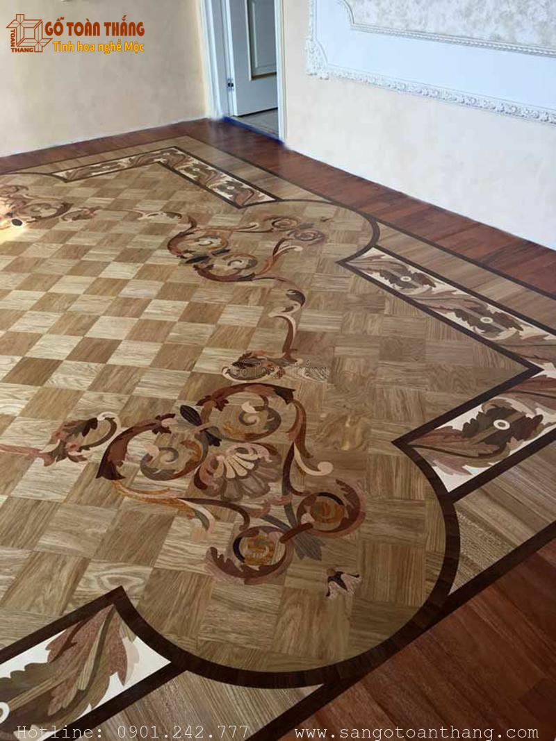 Mẫu sàn gỗ Nghệ thuật mã 04