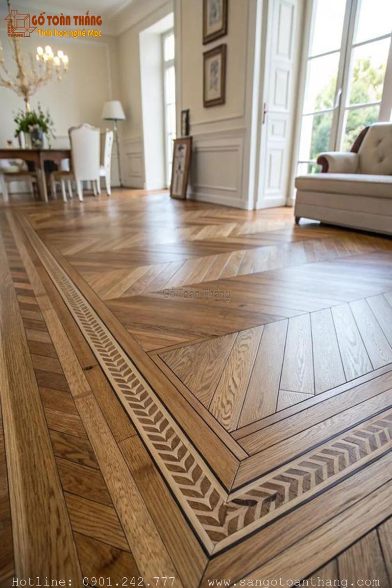 Mẫu sàn gỗ Nghệ thuật mã 12