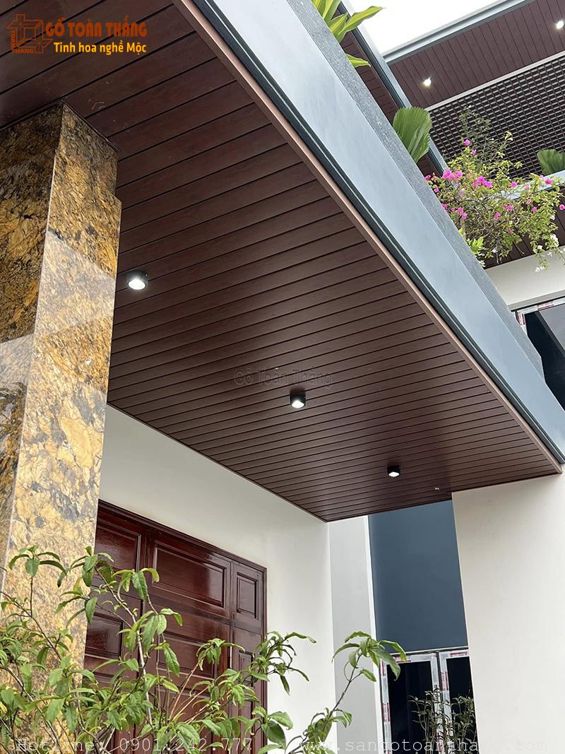 Trần nhôm giả gỗ cho ban công