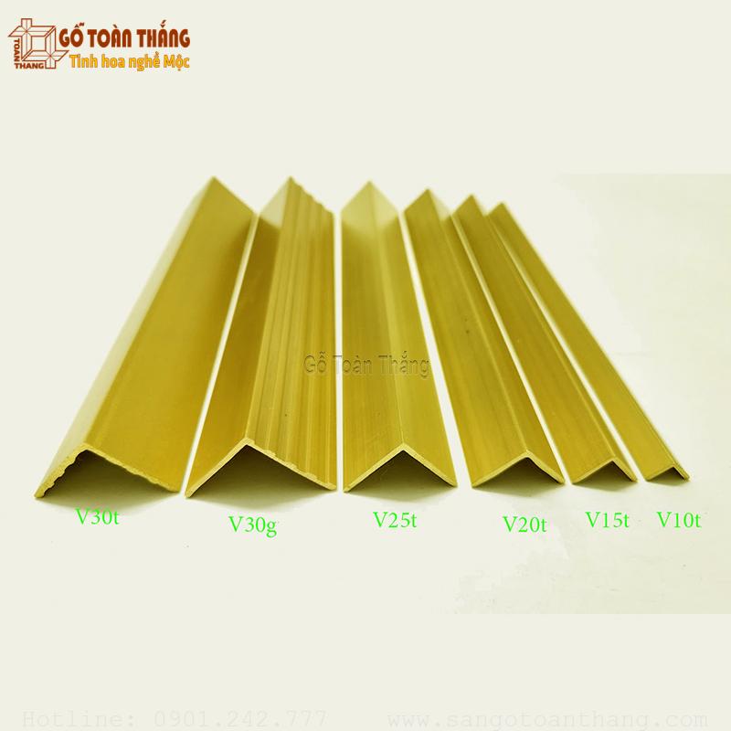 Kích thước nẹp đồng V