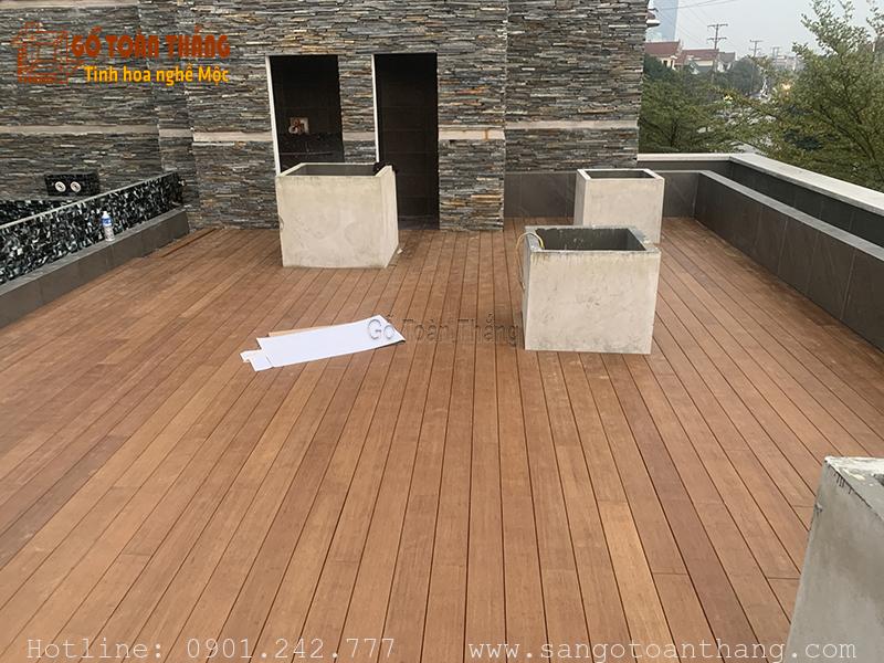 Sàn gỗ tre lát ngoài trời cho sàn sân thượng