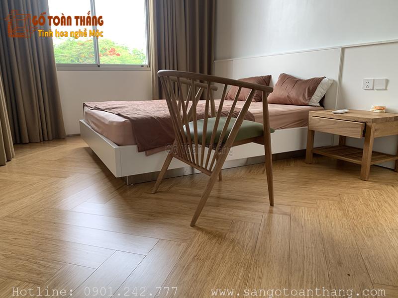 Sàn tre ép khối có thể ứng dụng vào nhiều không gian Sàn tre ép khối có thể ứng dụng vào nhiều không gian