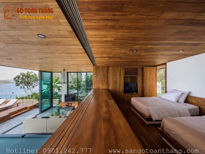 Trần gỗ Teak (Giá Tỵ) 1 Trần gỗ Teak (Giá Tỵ)