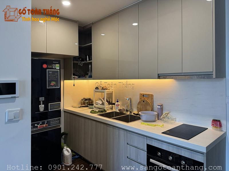 Mẫu tủ bếp gỗ công nghiệp đẹp 17